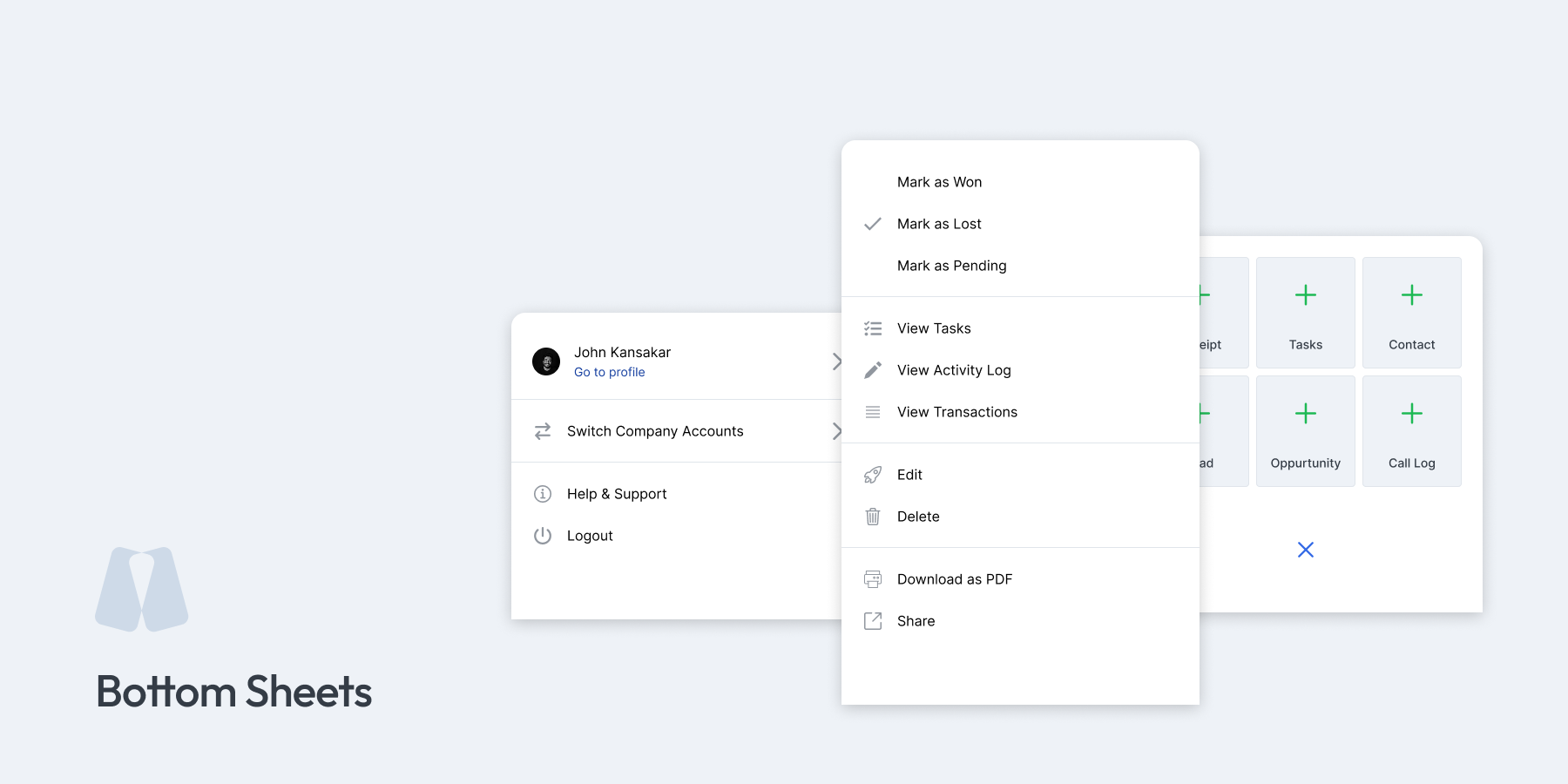 Mobile App Dashboard Interface
