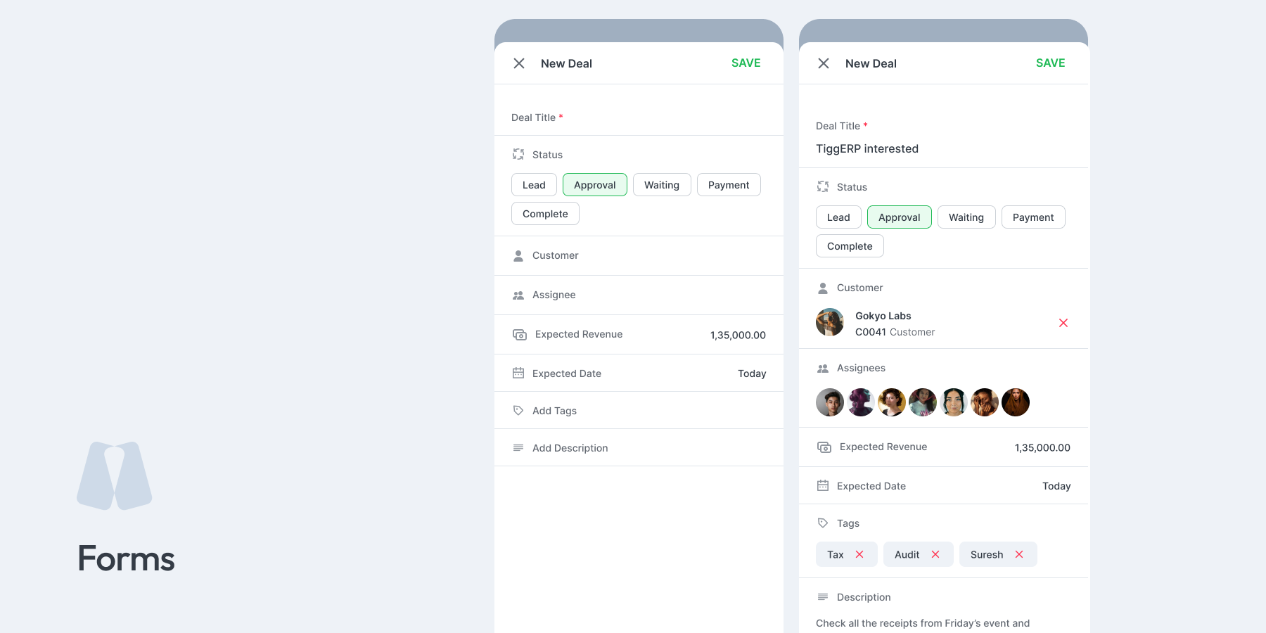 Mobile App Dashboard Interface