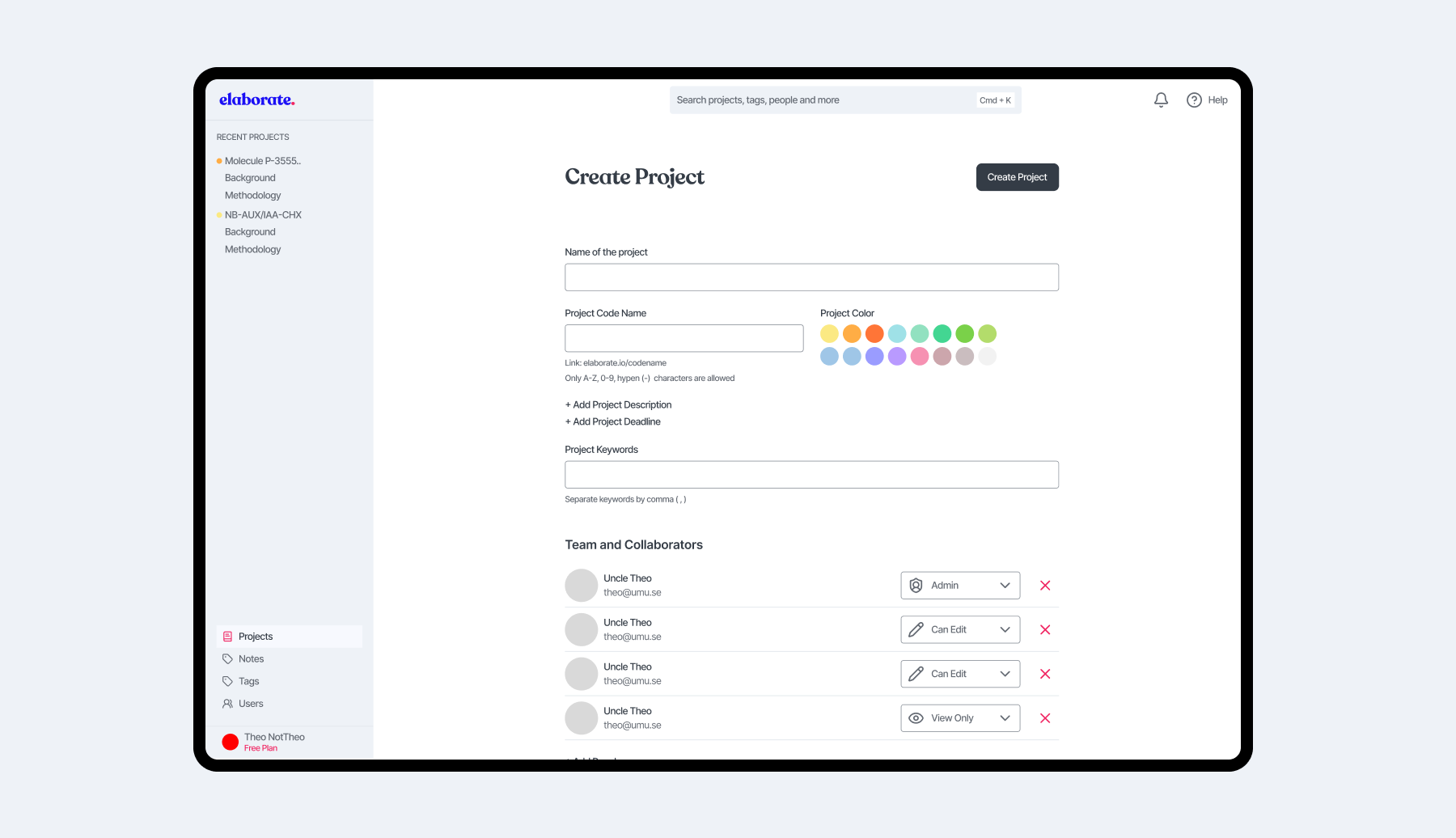 Elaborate Dashboard Interface