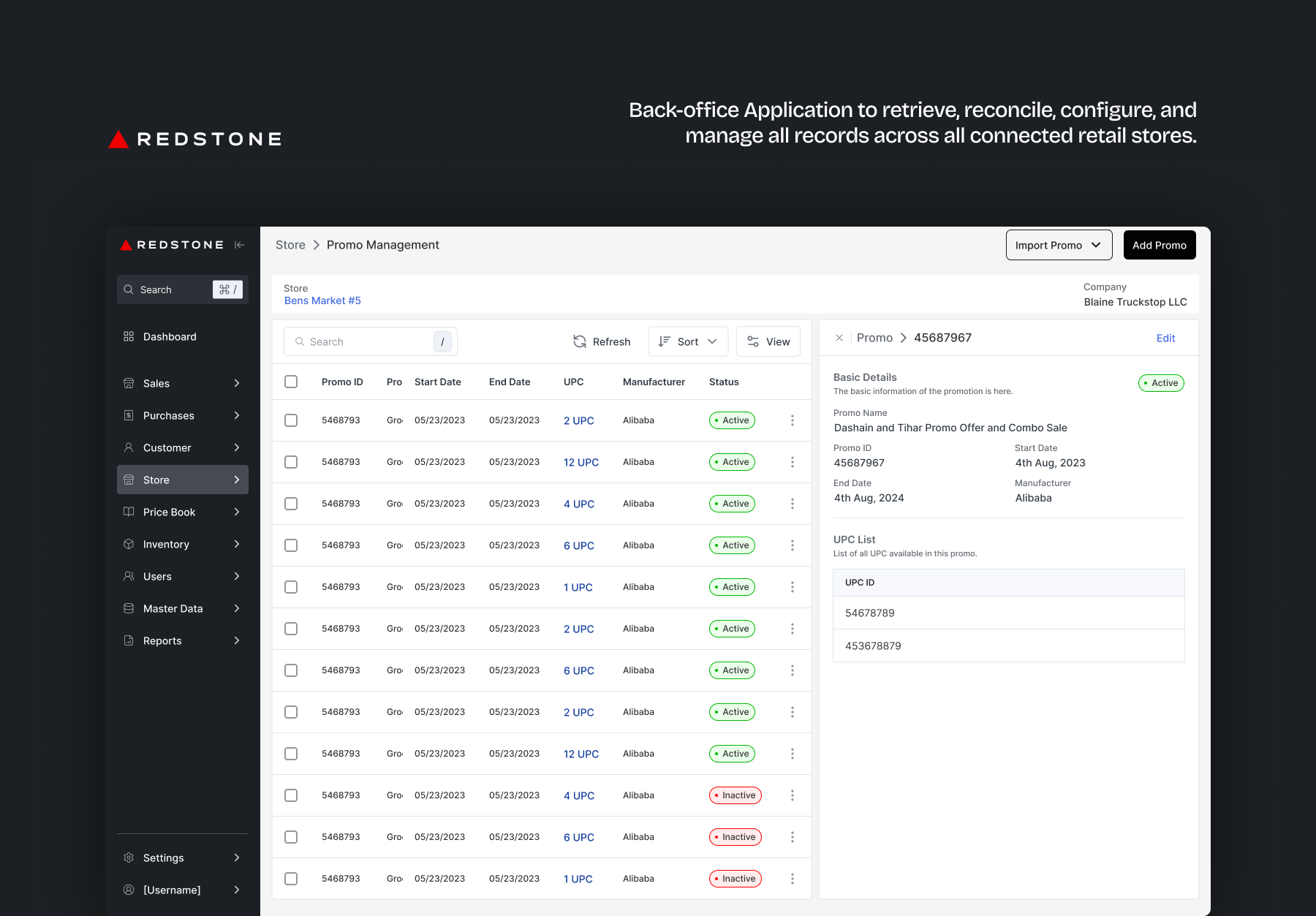 Backoffice Dashboard