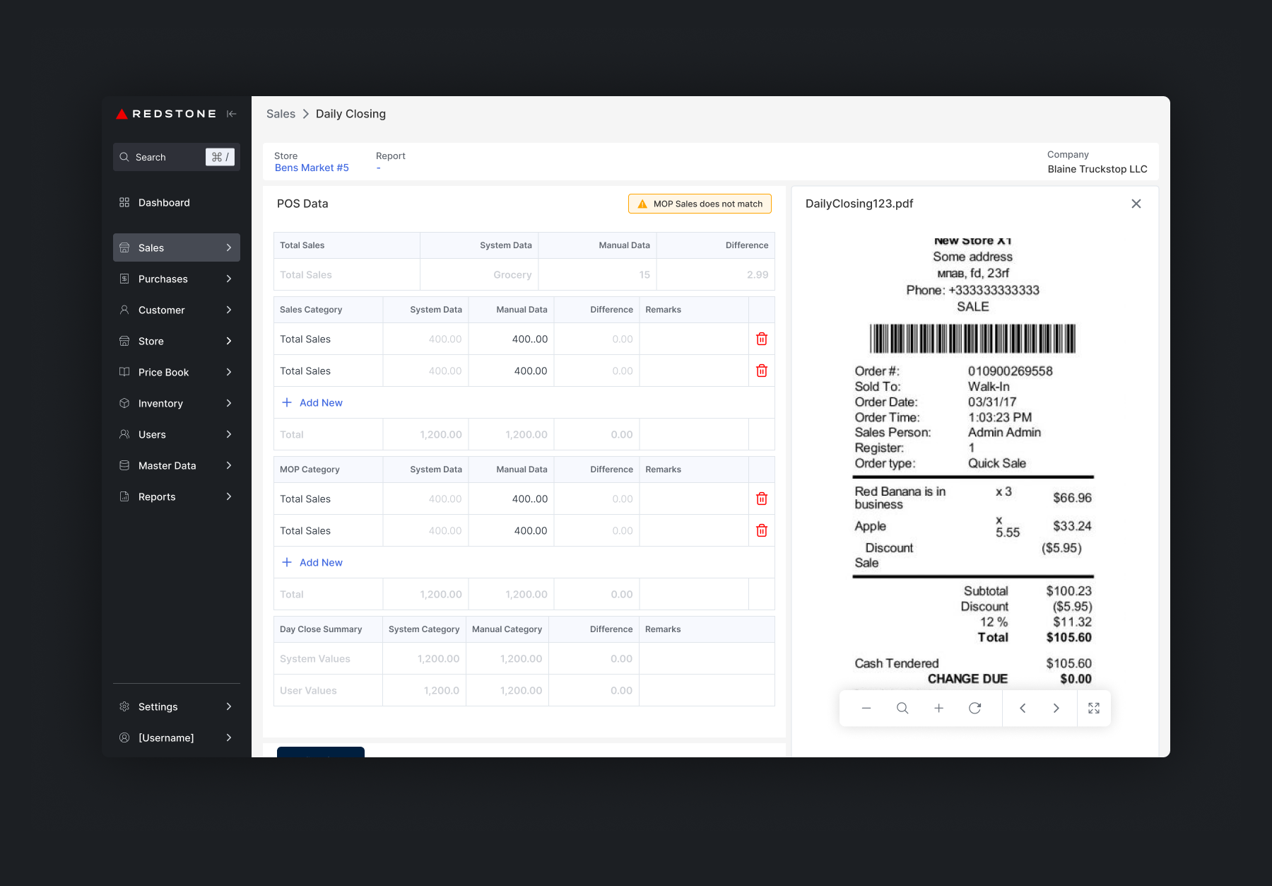 Backoffice Dashboard